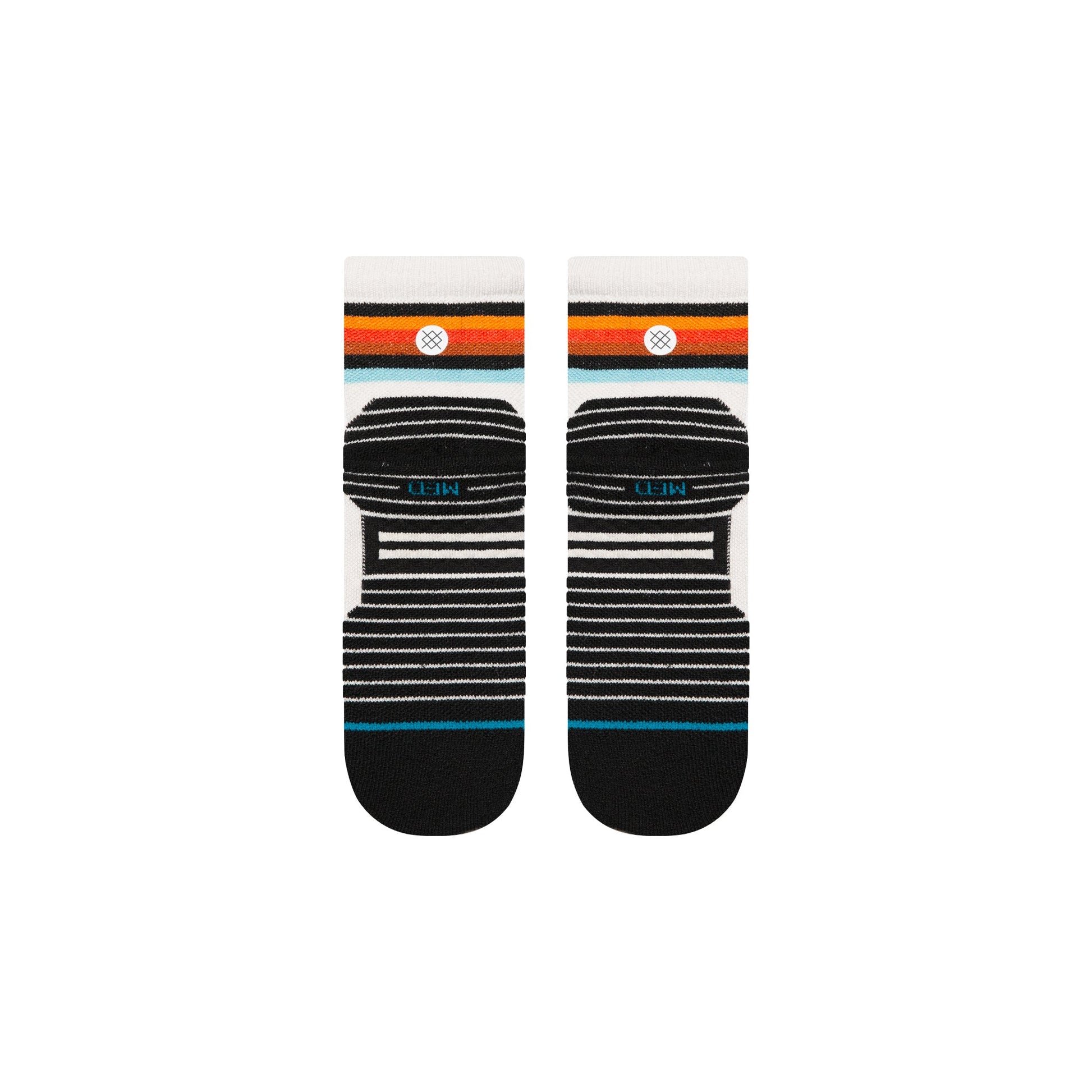 Stance Vindicated Mid Wool Quarter Socken Hellgrau Meliert