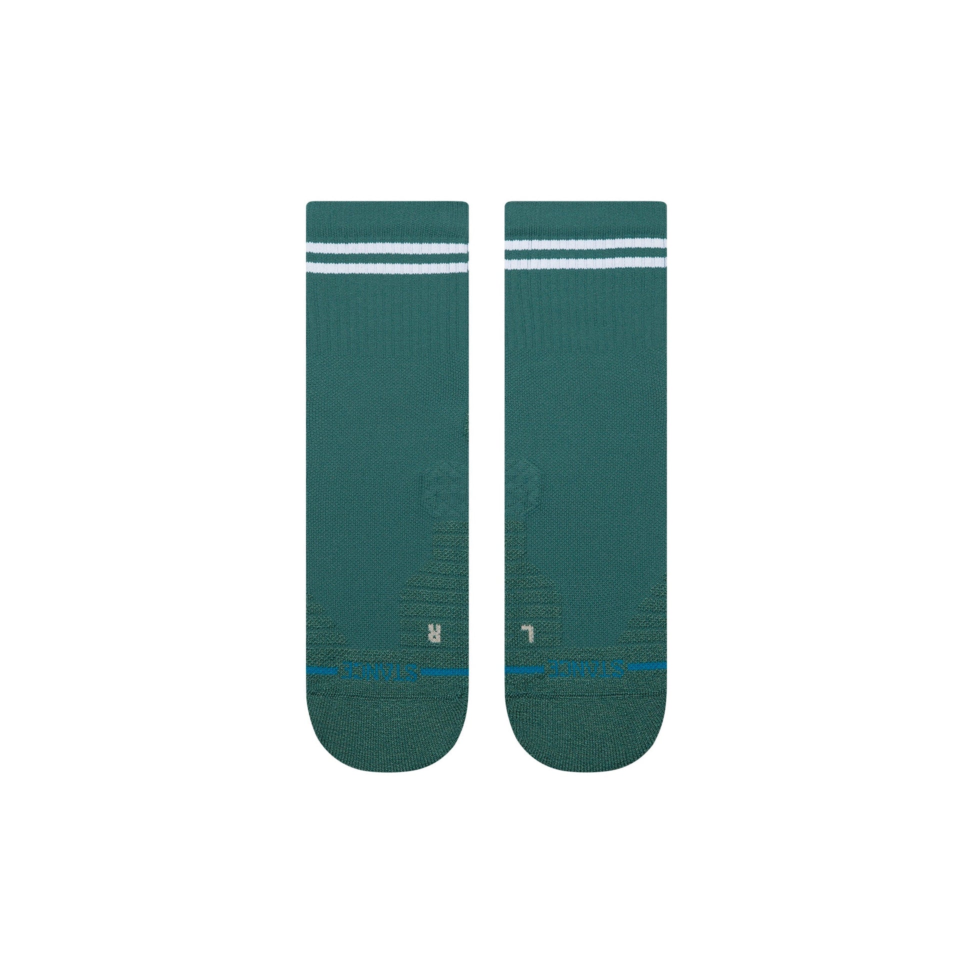 Stance Lined Up Mid Quarter Sock Teal