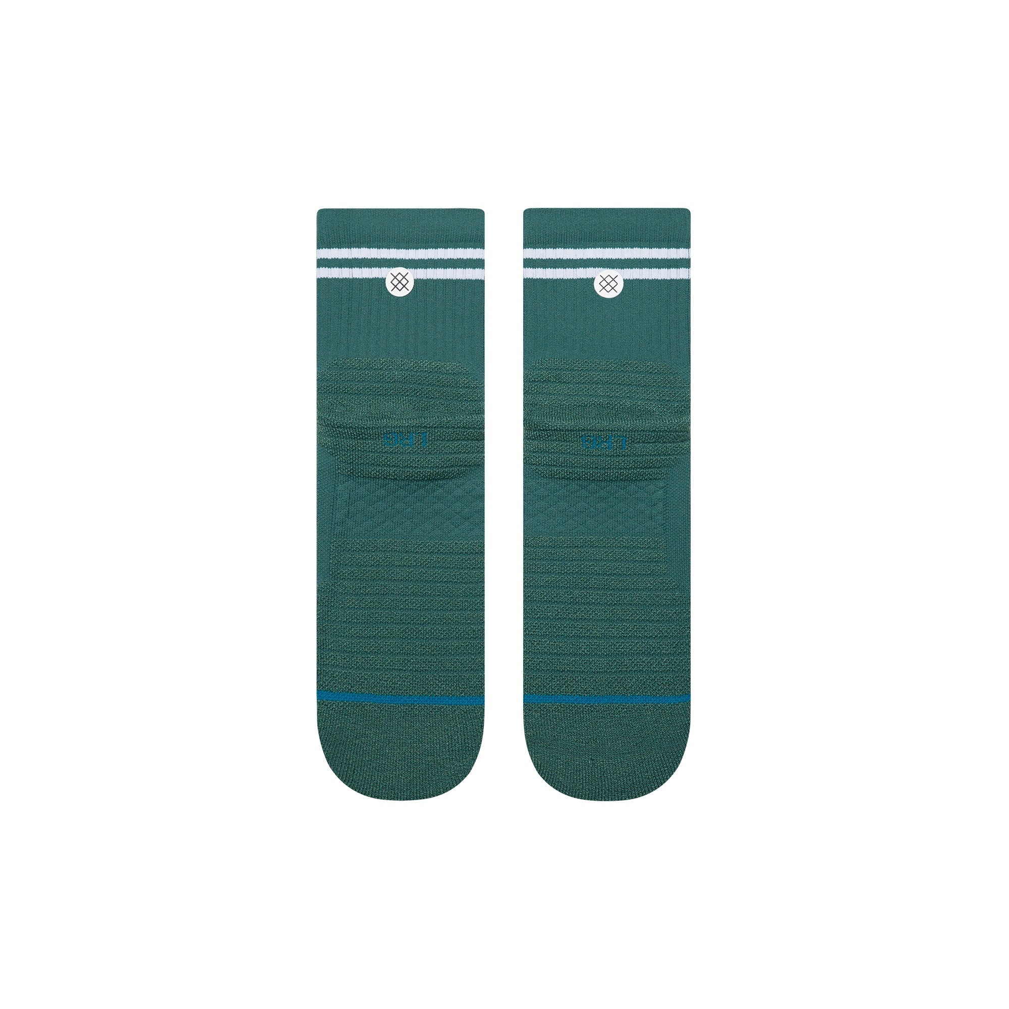 Stance Lined Up Mid Quarter Sock Teal