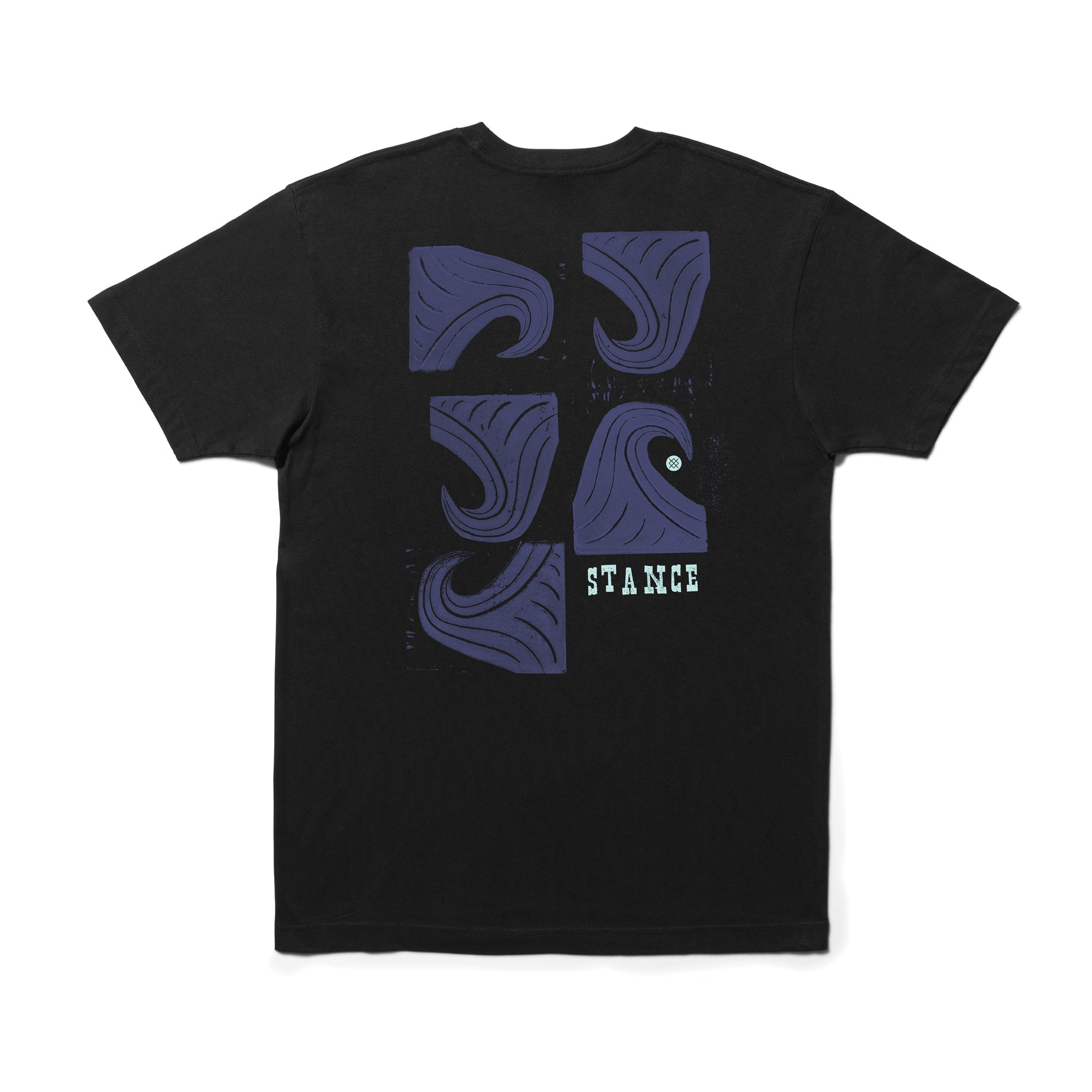 Stance Stacked Swell Tee Black