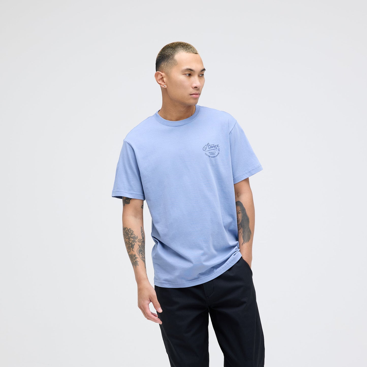 Stance Standard Issue Tee Stone Blue