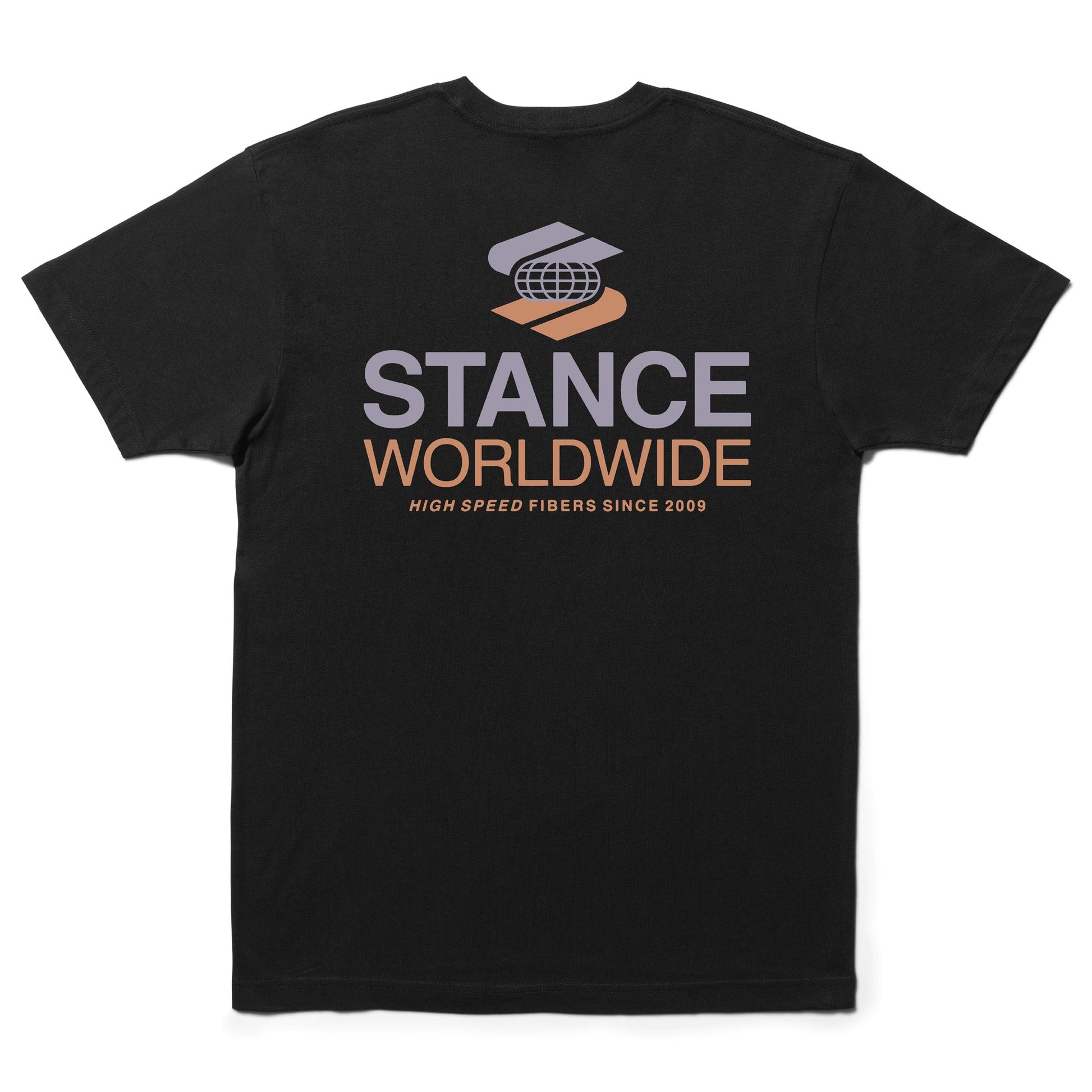 Stance Worldwide T Shirt Black