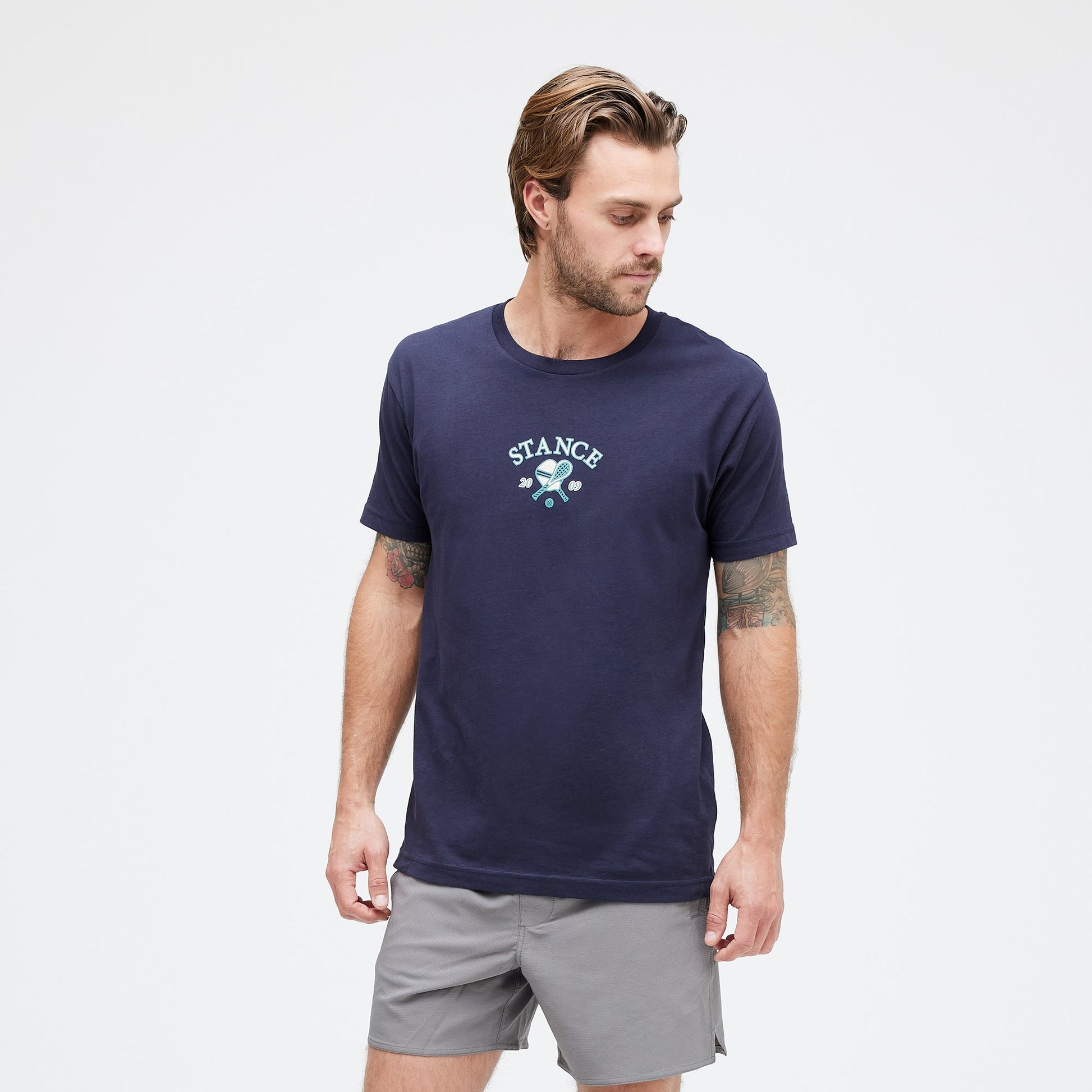 Stance Pickled T-Shirt Marineblau |model