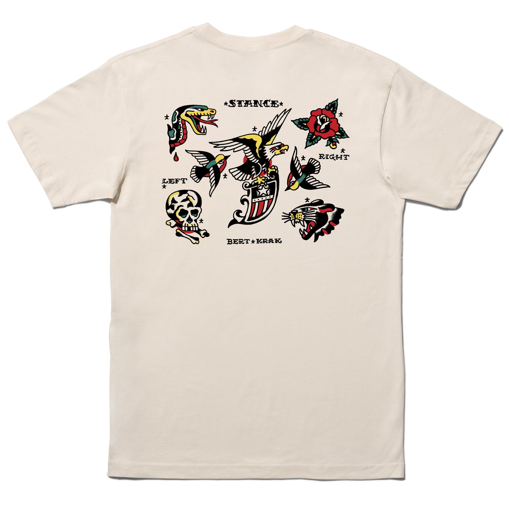 Stance Bert Krak Flash T-Shirt Canvas