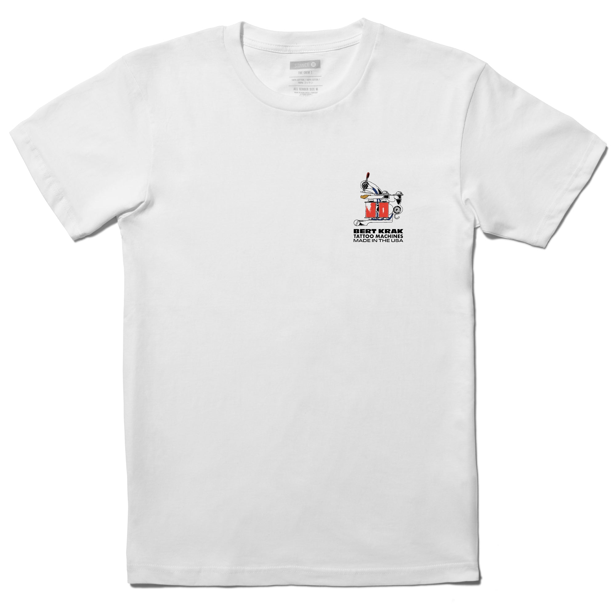 Stance Bert Krak Handmade T-Shirt White