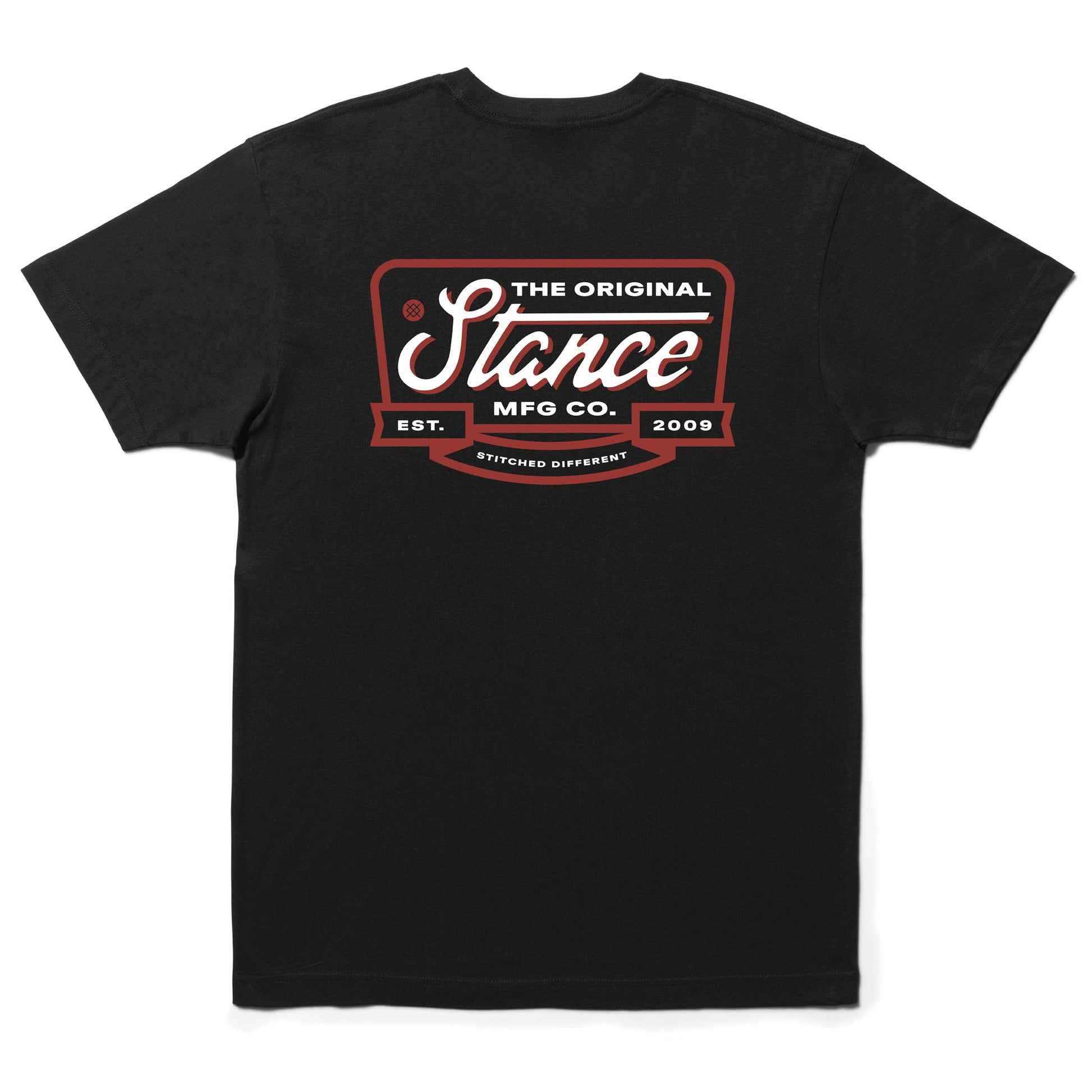 Stance Script Seal T-Shirt Schwarz
