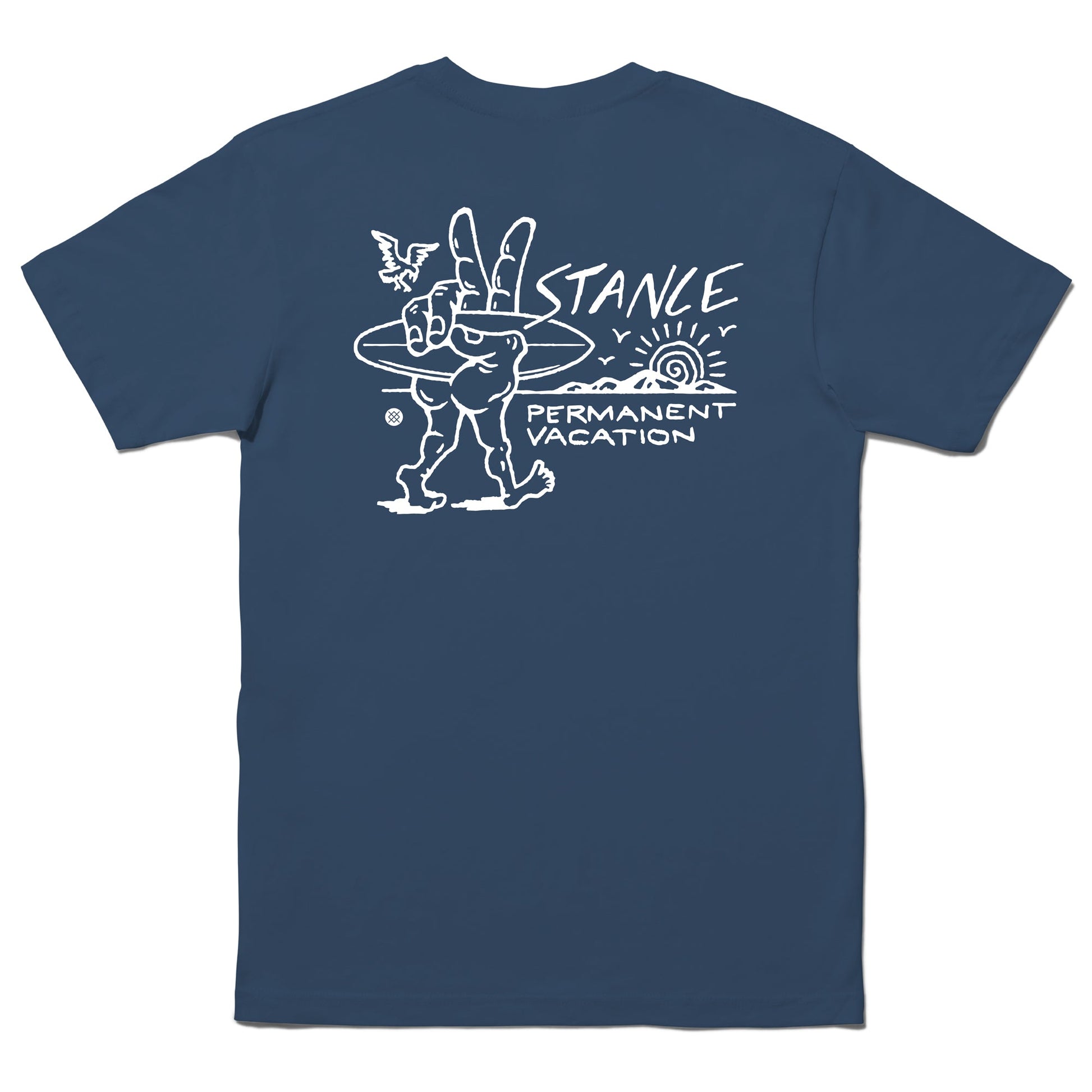 Stance Vacation T-Shirt Sea Blue