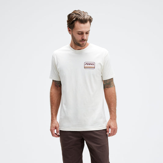 Stance Camino T-Shirt Vintage-Weiß |model