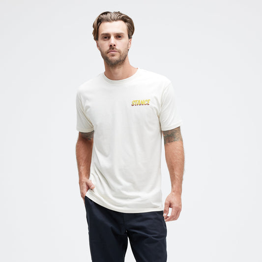 Stance Pitted T-Shirt Vintage-Weiß |model