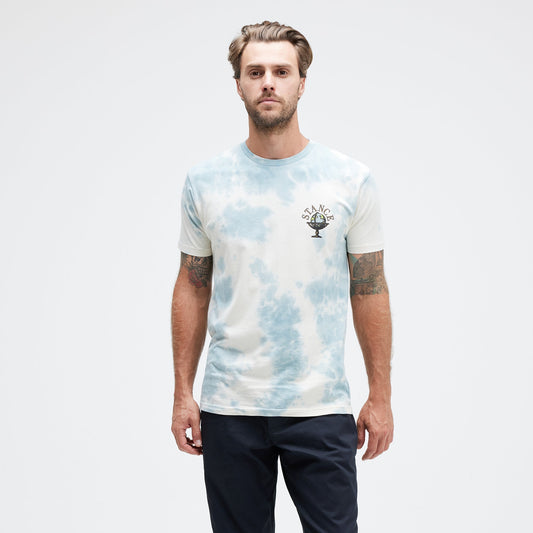 Stance Sol T-Shirt Blau Wash |model