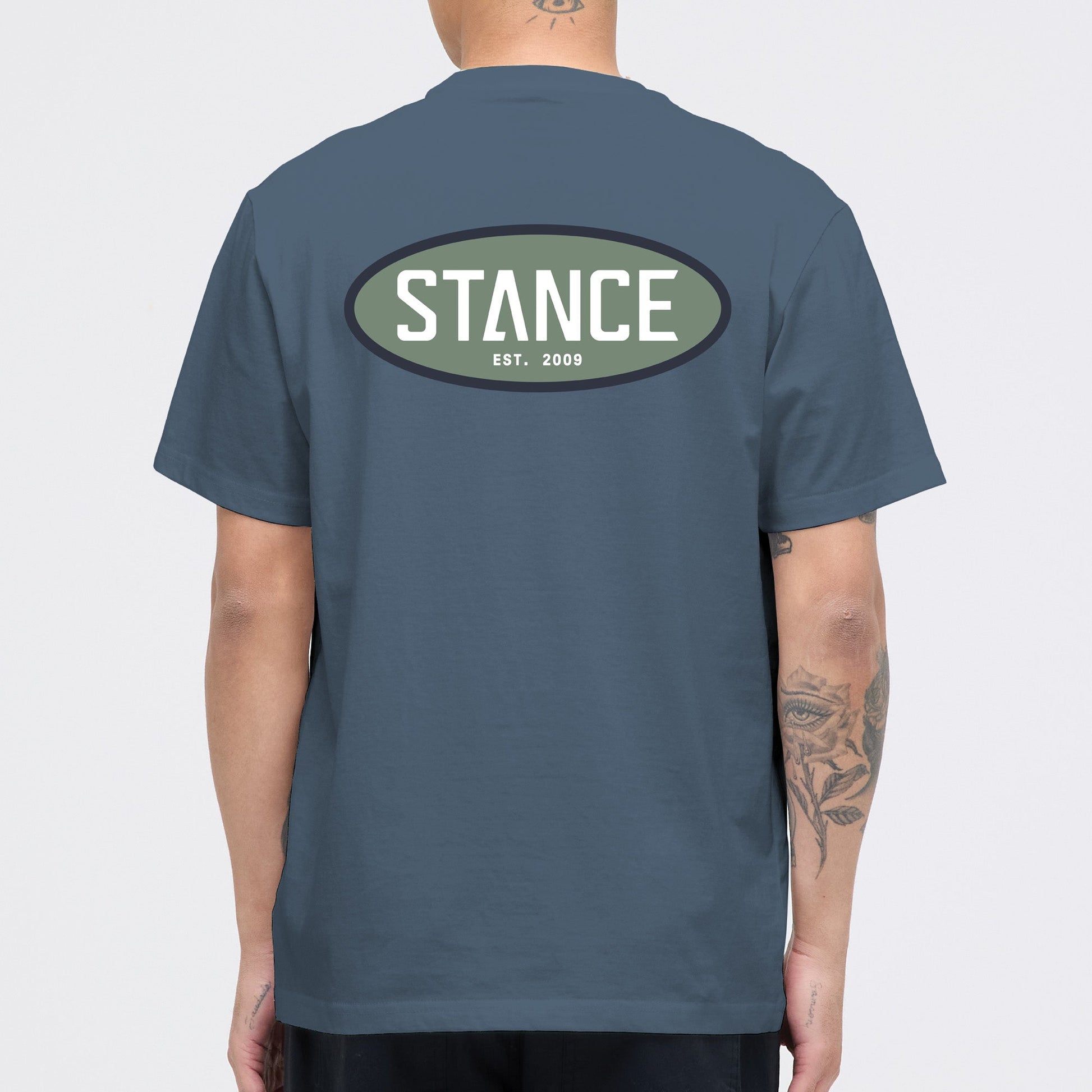 Stance Core T Shirt Sea Blue|model