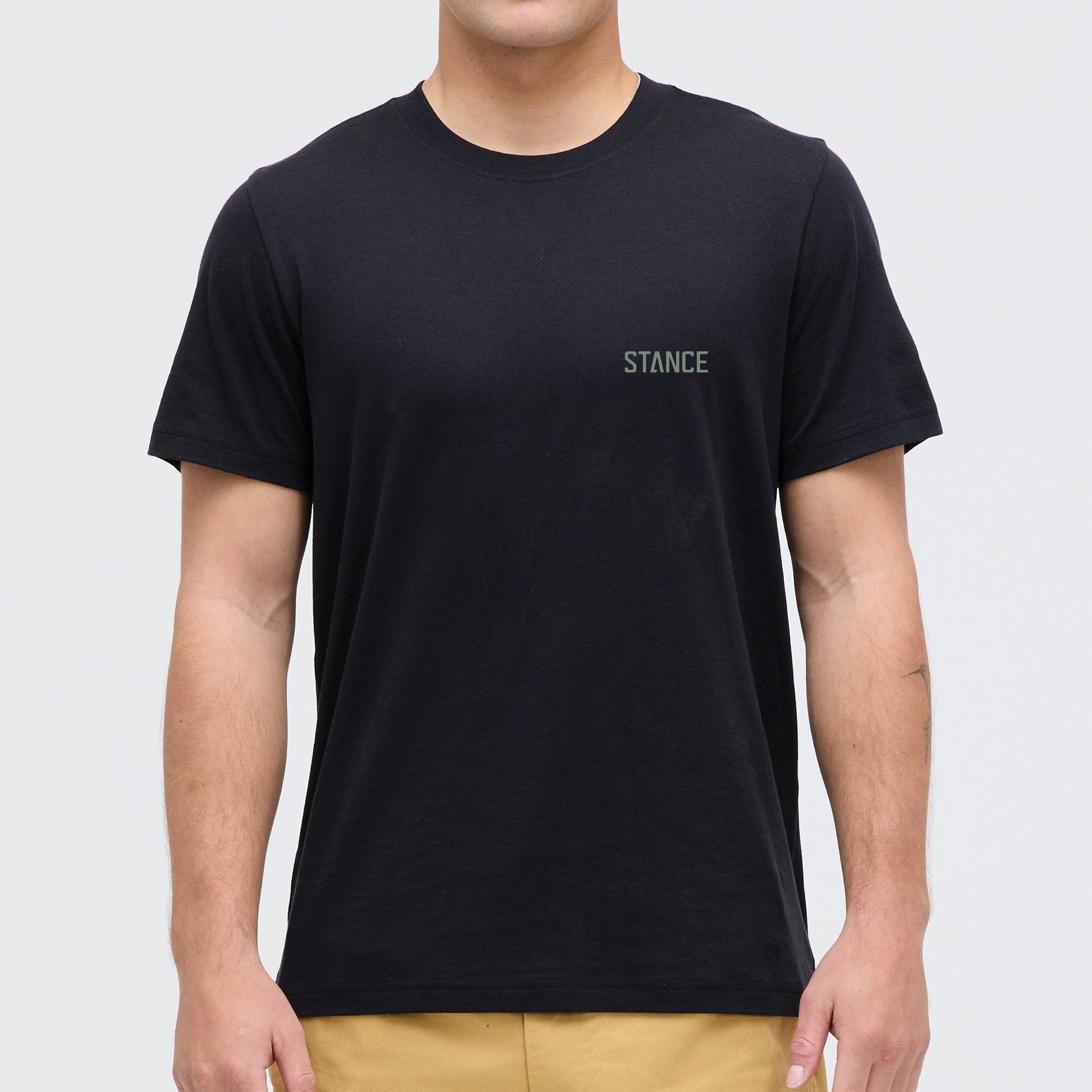 Stance Mountain T Shirt Schwarz|model