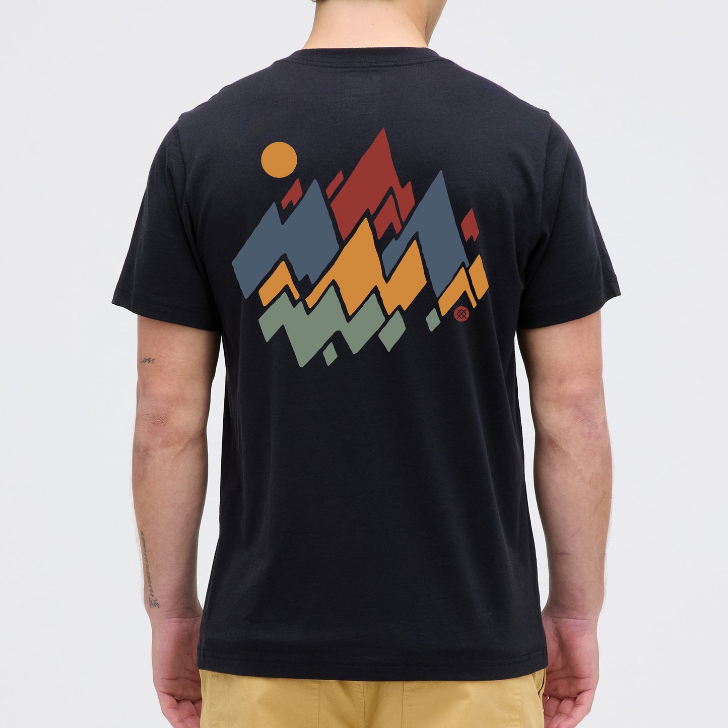 Stance Mountain T Shirt Schwarz|model