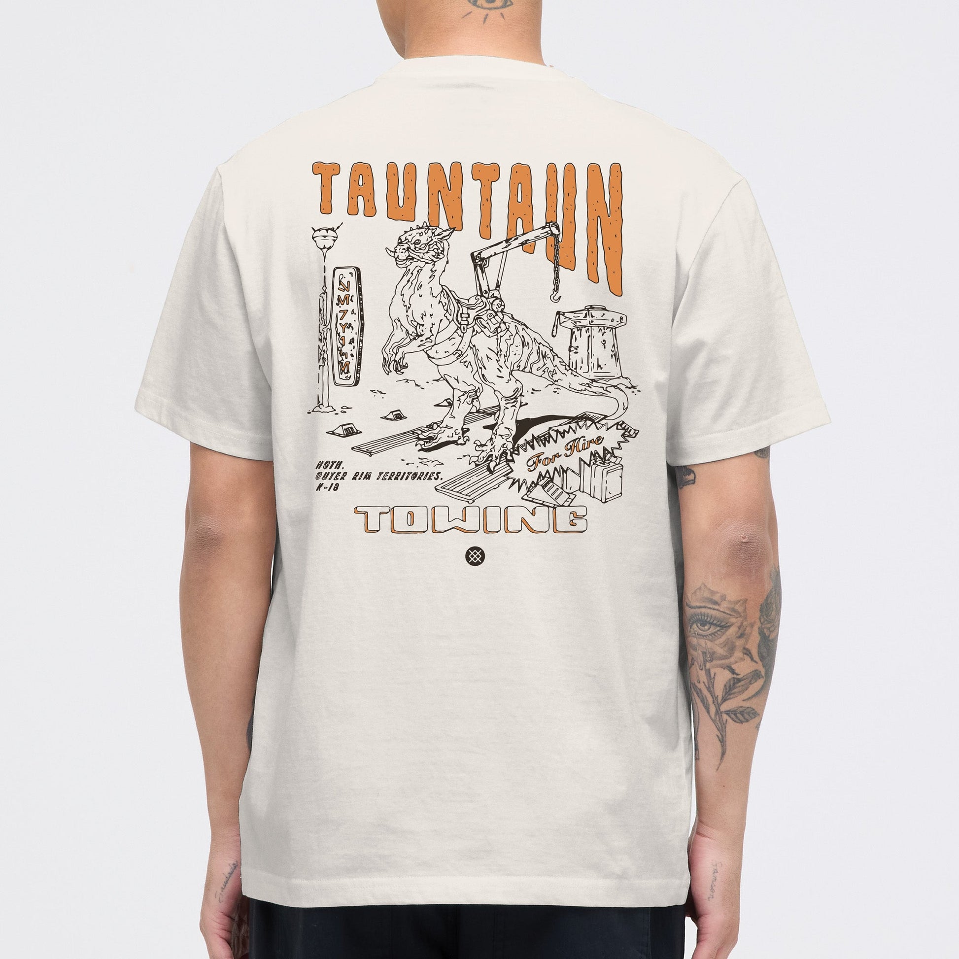 Stance Star Wars Tauntaun Tow T Shirt White|model