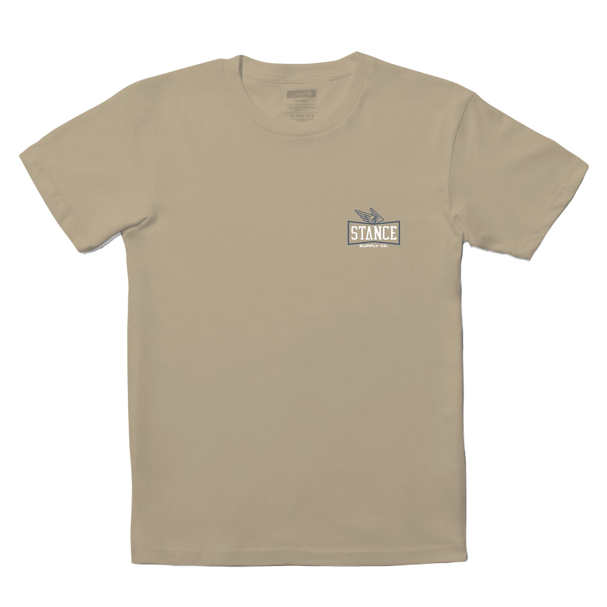 Stance Winged T Shirt Khaki