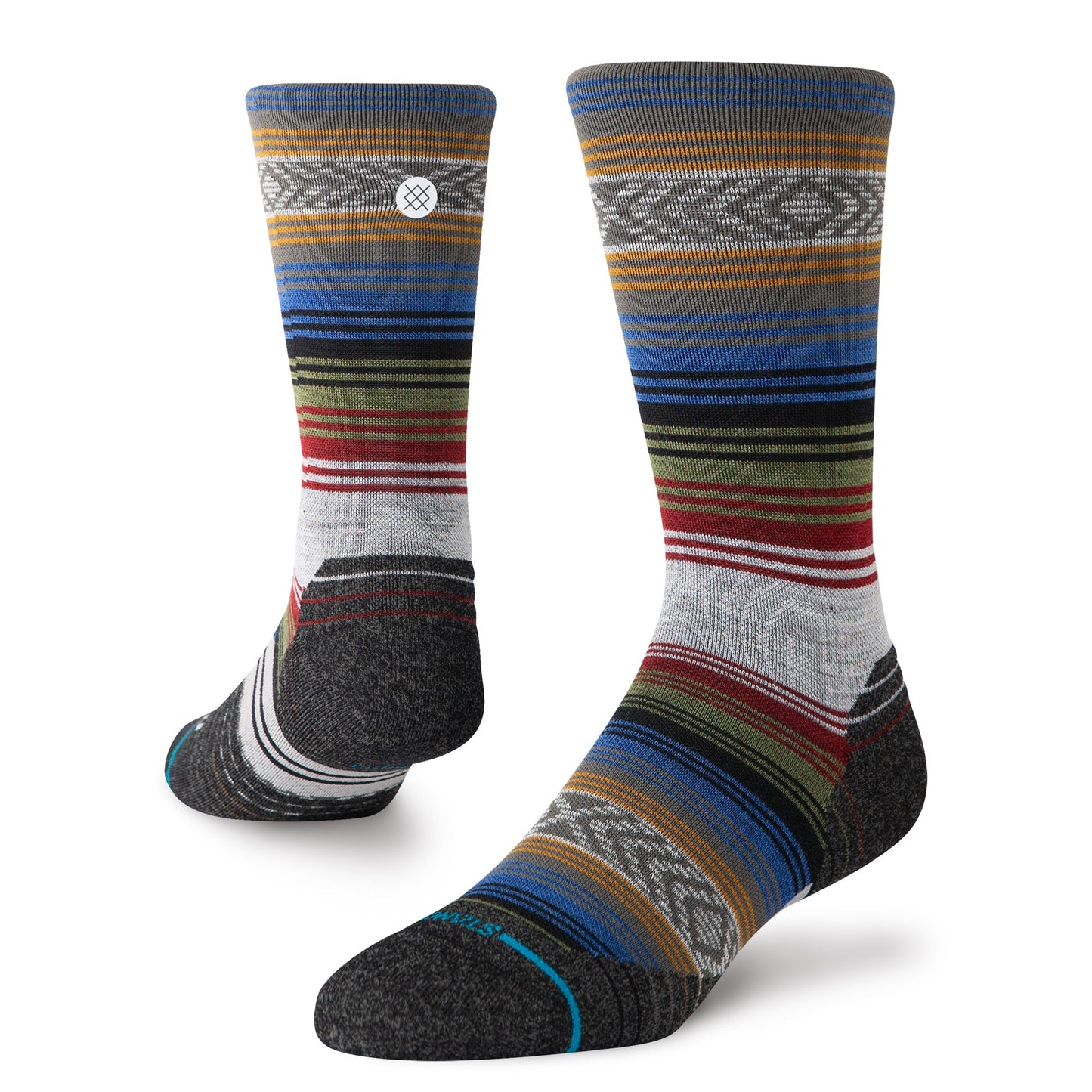 Stance Light Wolle Crew Socken Schwarz / Rot