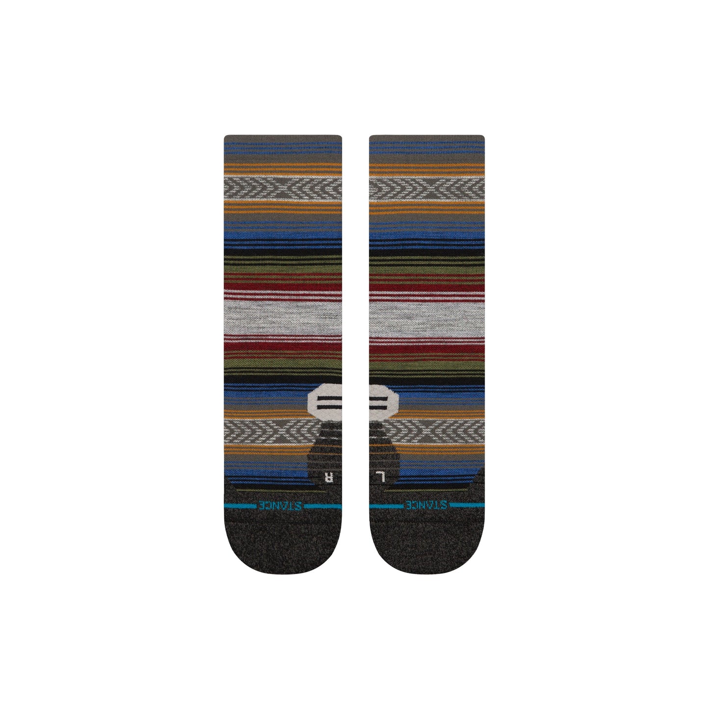 Stance Light Wolle Crew Socken Schwarz / Rot