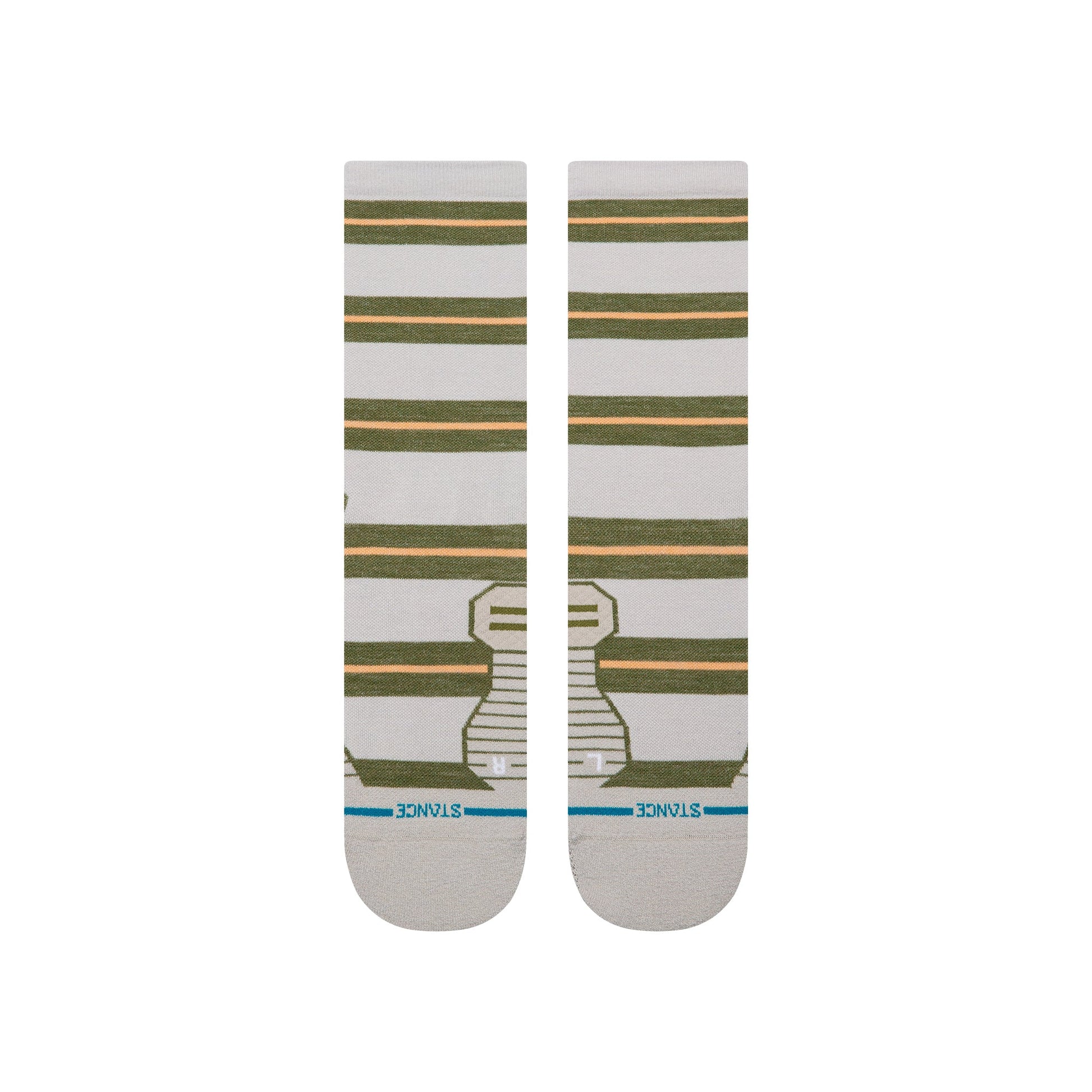 Stance Striped It Light Wool Crew Sock Grey