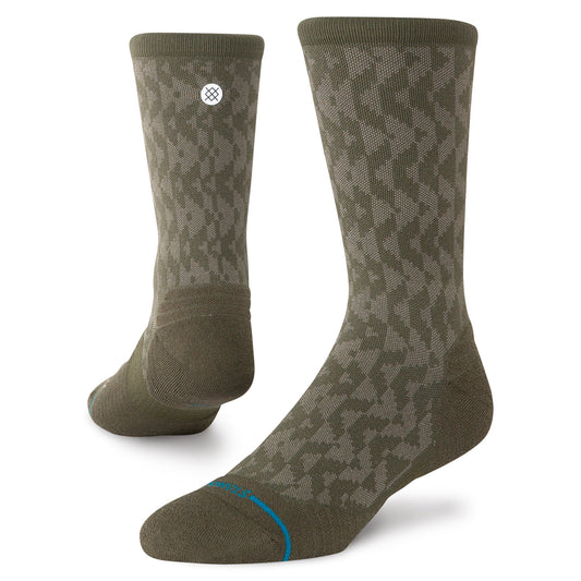 Stance Digzig Light Crew Socken Olivgrün 