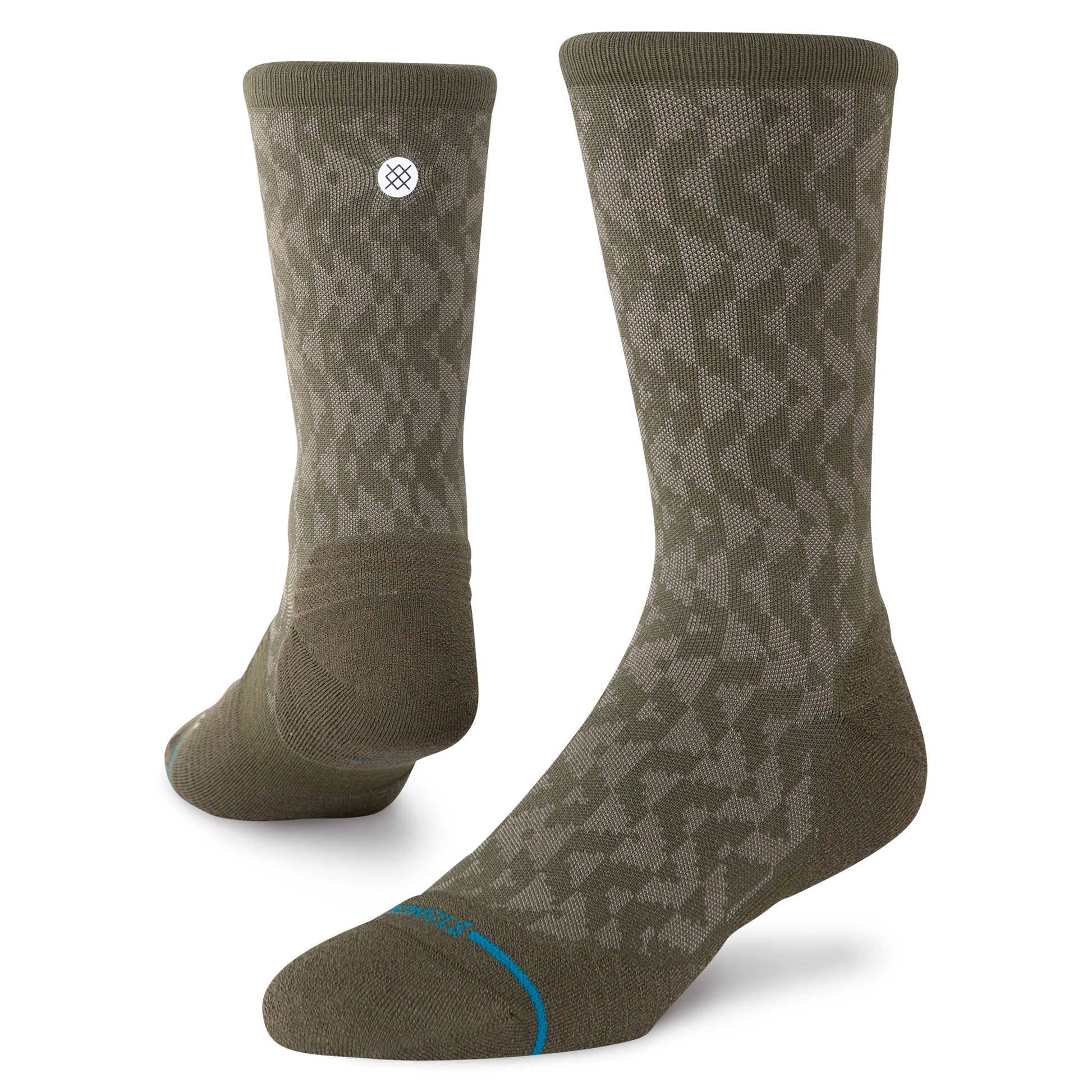 Stance Digzig Light Crew Sock Olive