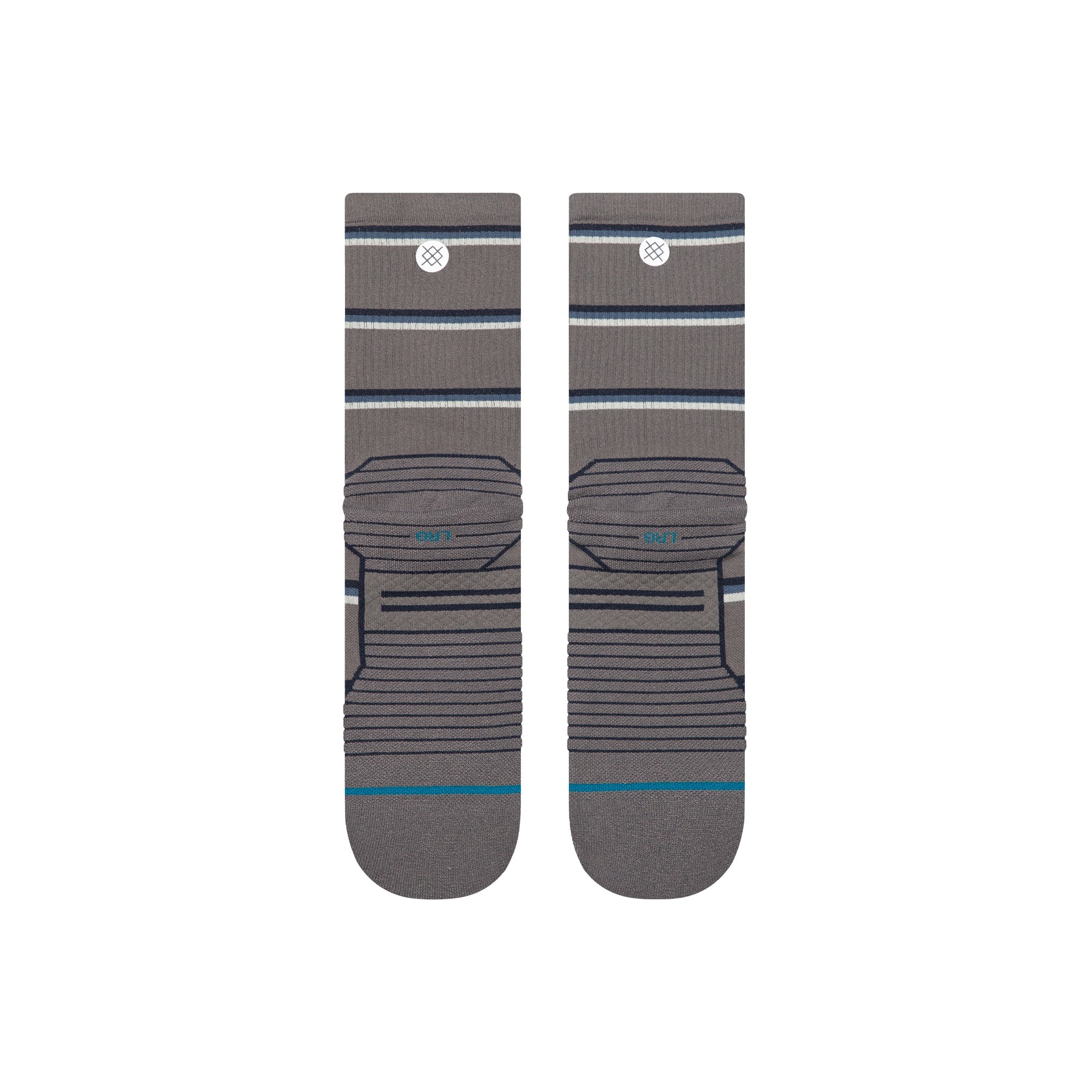 MULTISTRIPE RUN RIBBED CREW SOCK