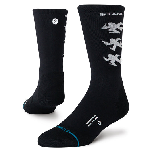 Stance Runner Light Crew Socken Schwarz 