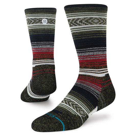 Stance Mid Wolle Crew Socken Schwarz / Rot