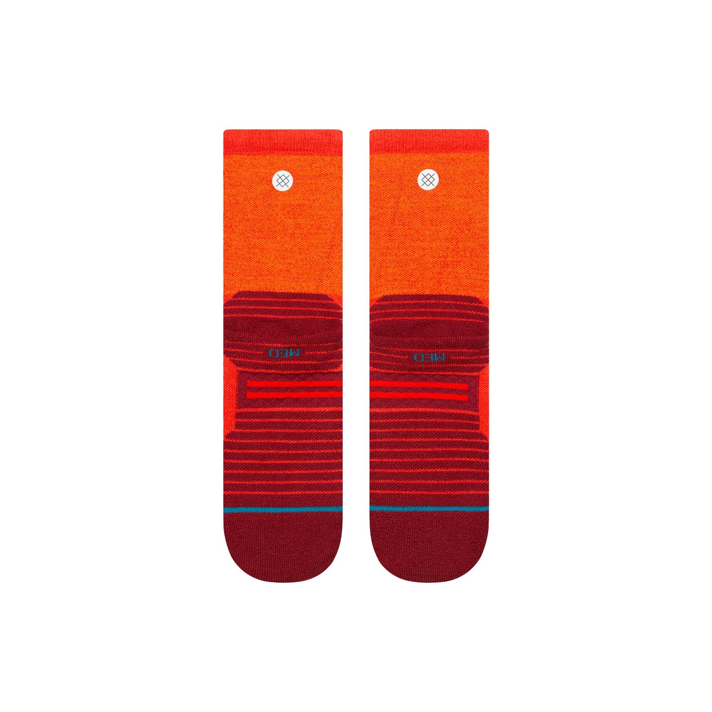 Stance Embers Mid Wool Crew Socken Rot