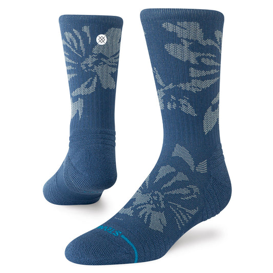 Stance Flora Scan Mid Ribbed Crew Socken Dunkel Blaugrün