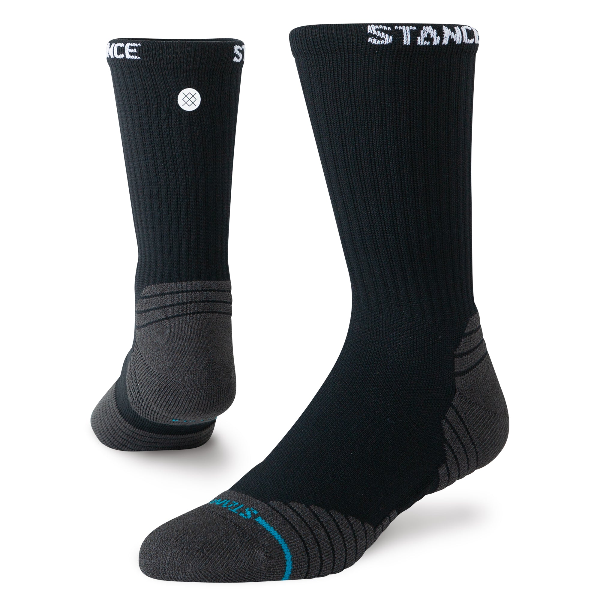 Stance Golf Ribbed Mid Crew Sock Black