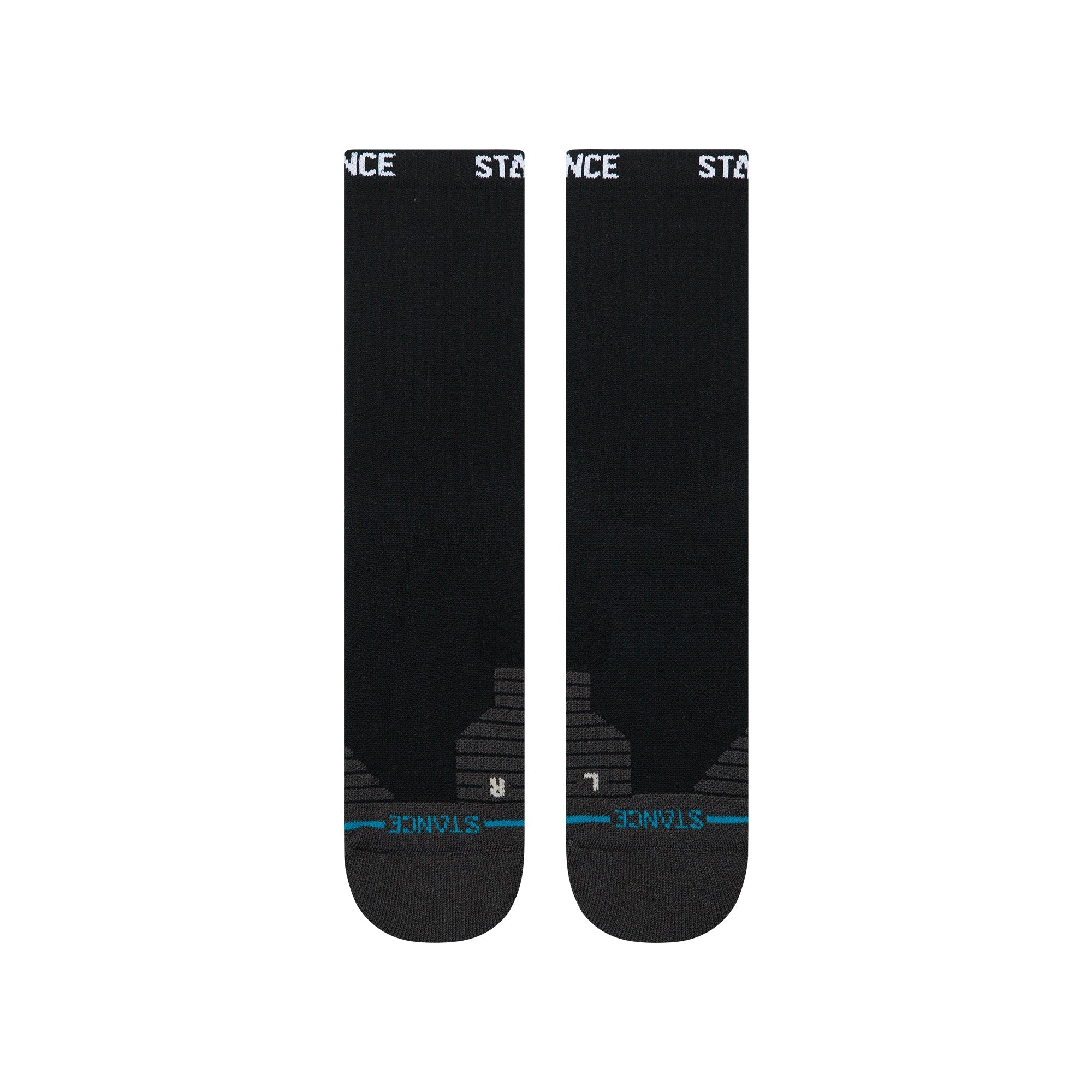 Stance Golf Ribbed Mid Crew Sock Black