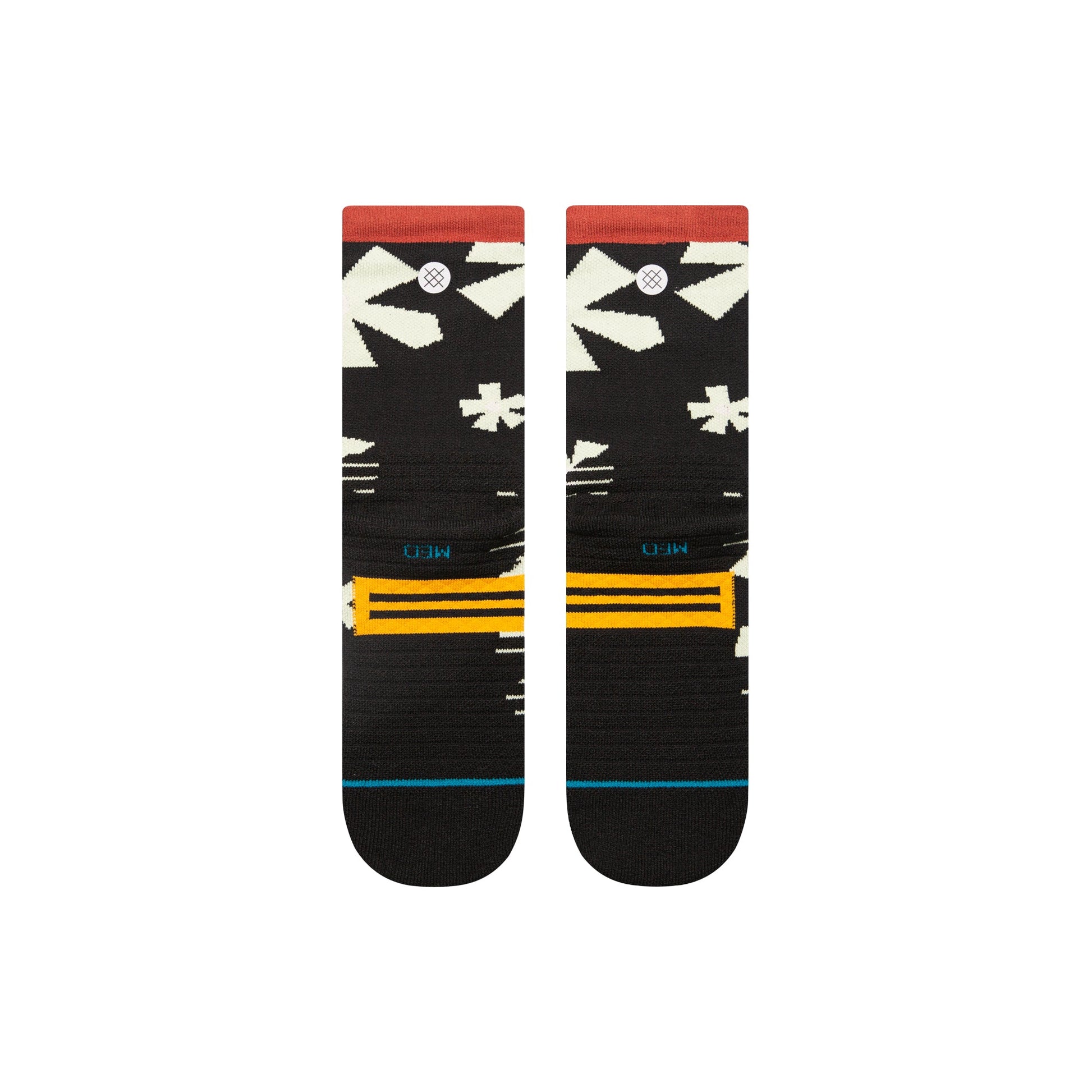 Stance Century Mid Crew Socken Schwarz