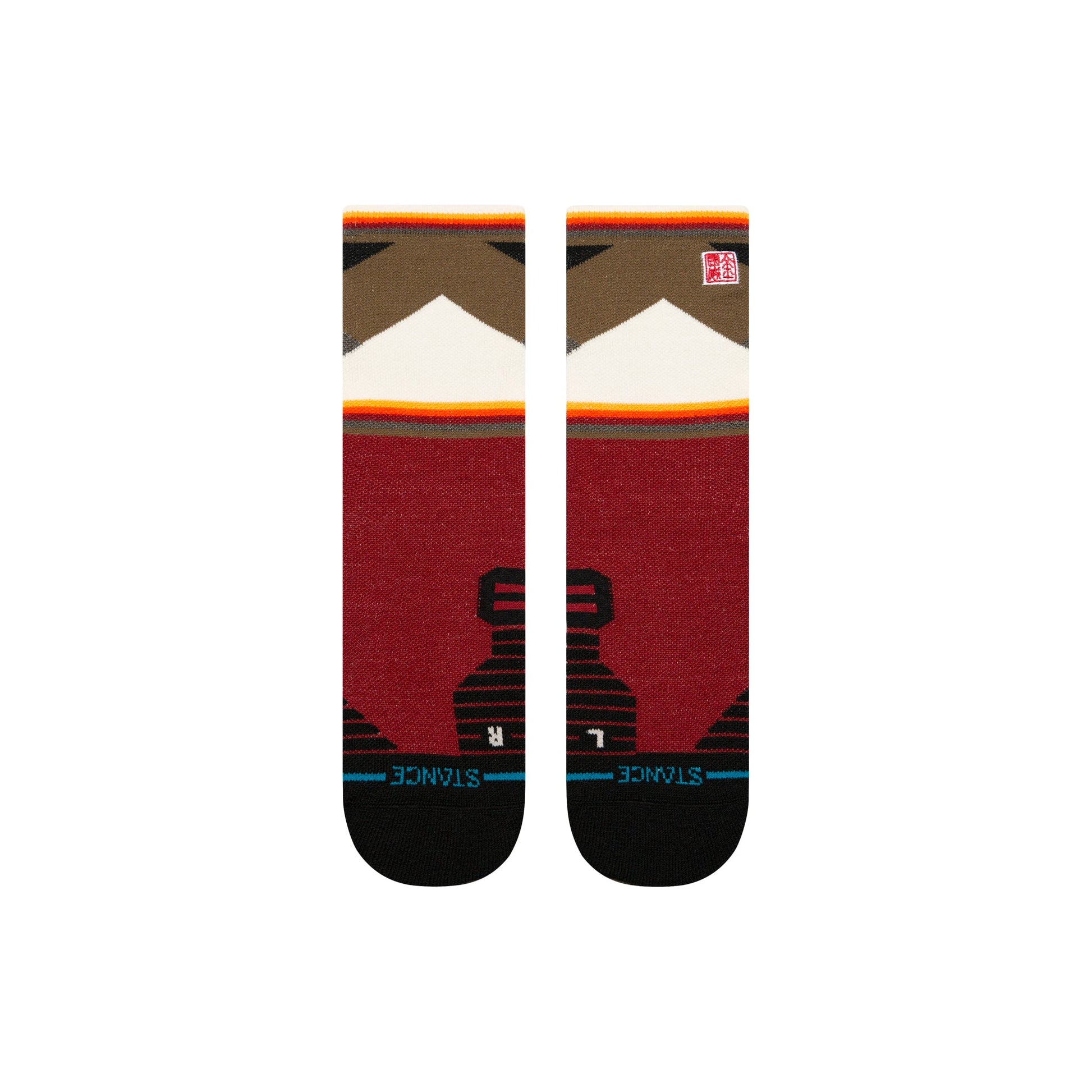 Stance Jimmy Chin Wool Crew Socken Rot