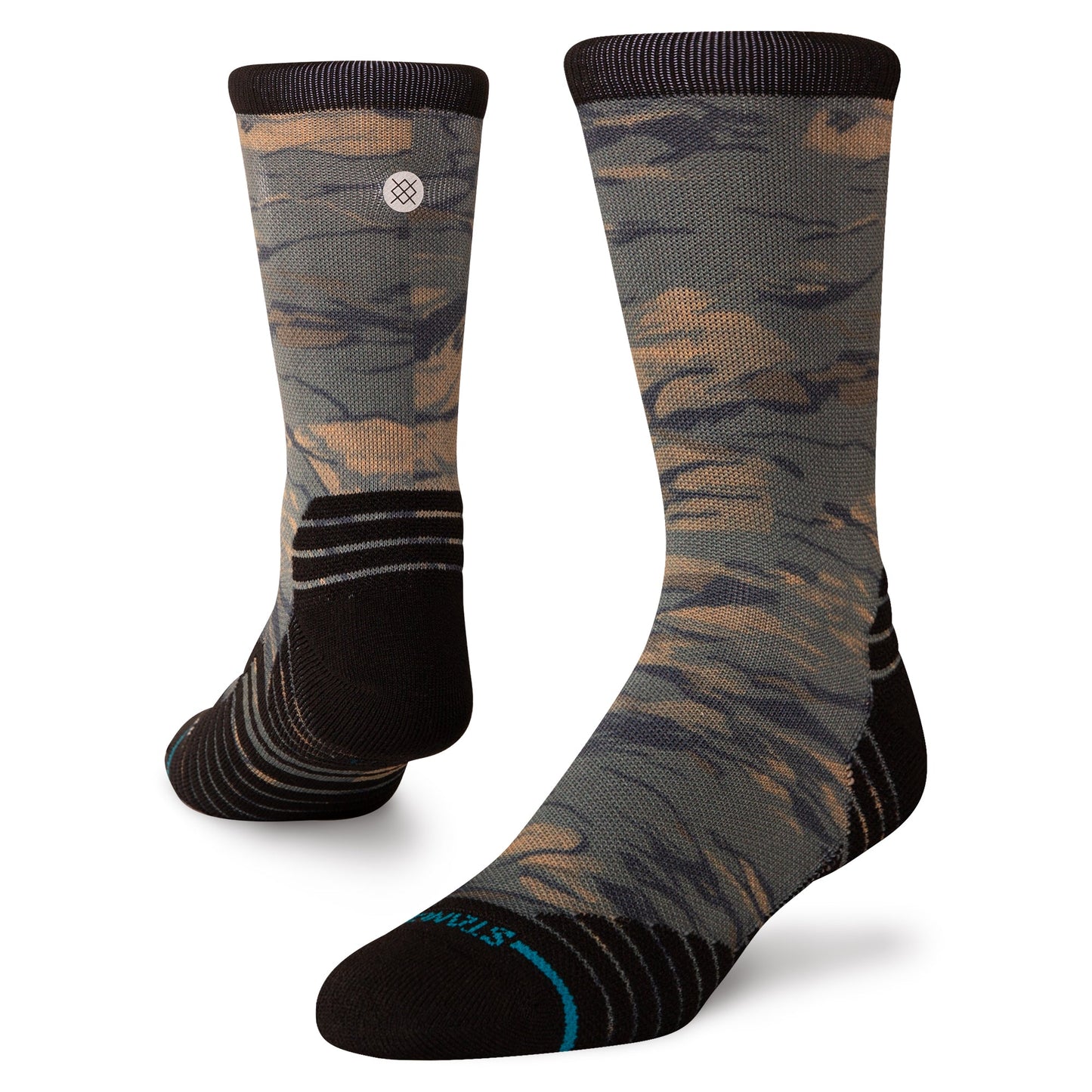 Stance Rompin Mid Crew Socken Braun