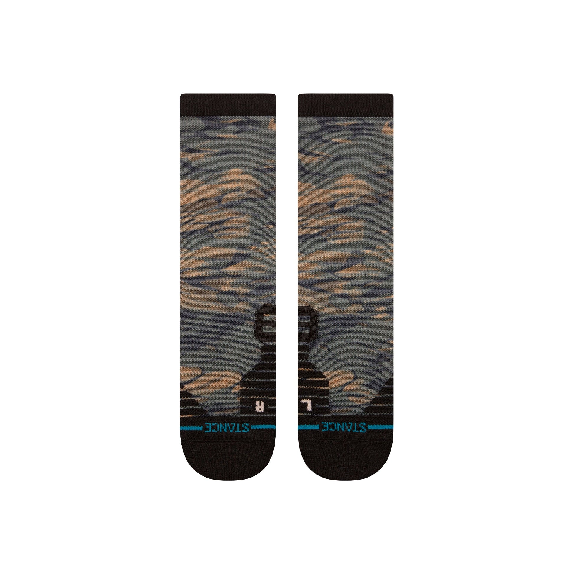 Stance Rompin Mid Crew Socken Braun