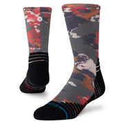 Stance In The Beds Mid Crew Sock Military Green