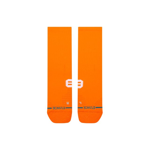 Stance Got Sol Mid Ribbed Crew Sock Orange
