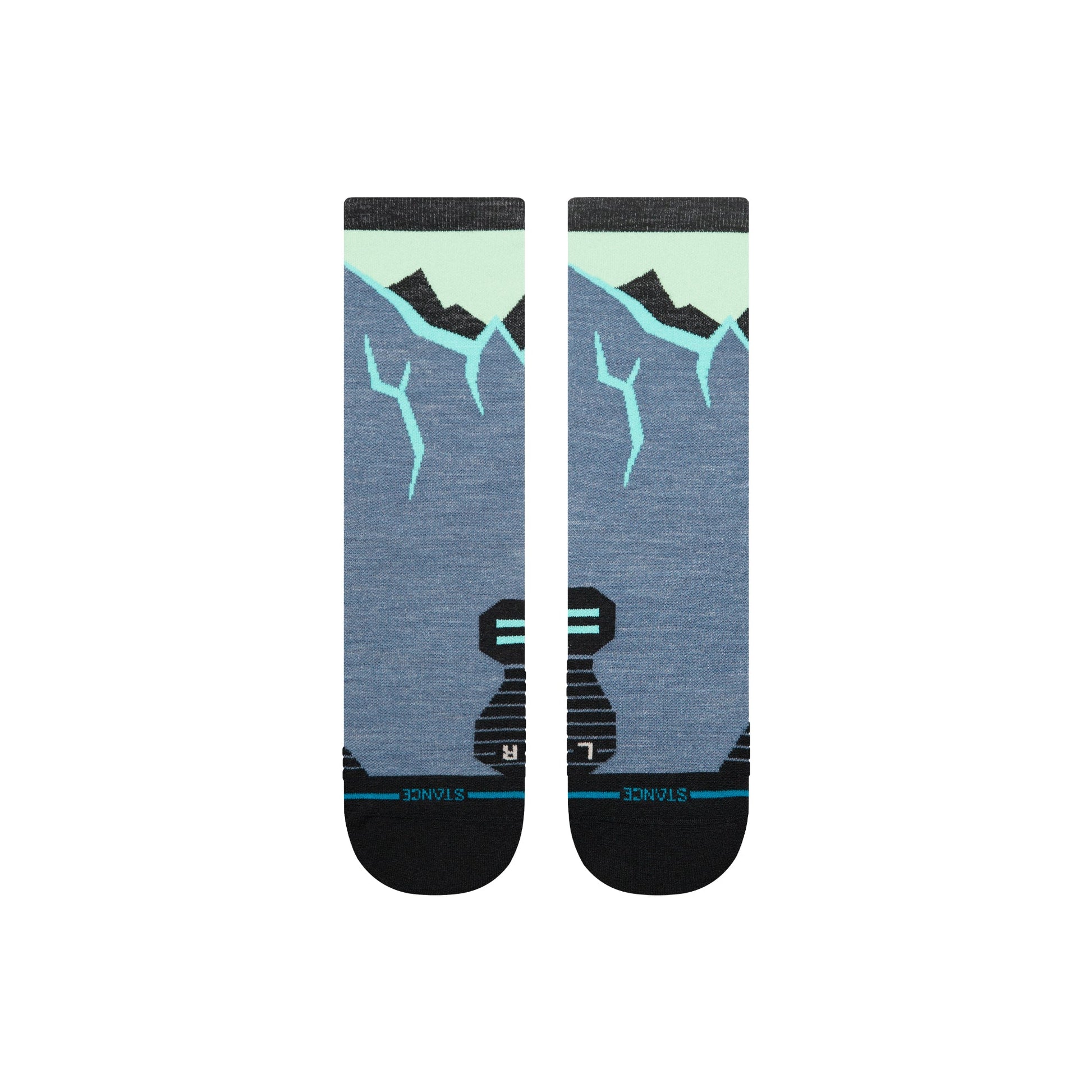 Stance Icy Mountain Light Wool Crew Sock Indigo