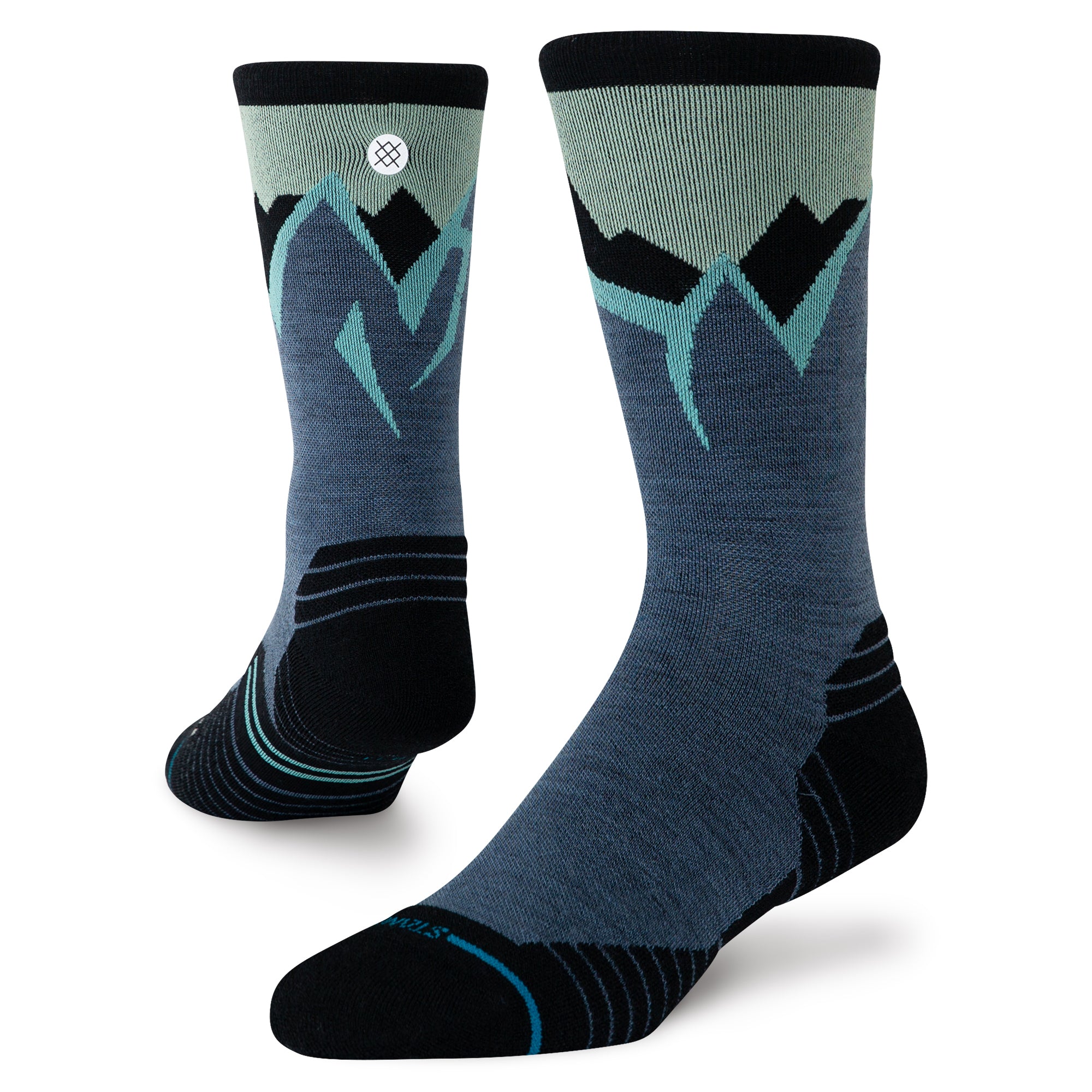 Stance Icy Mountain Light Wool Crew Sock Indigo