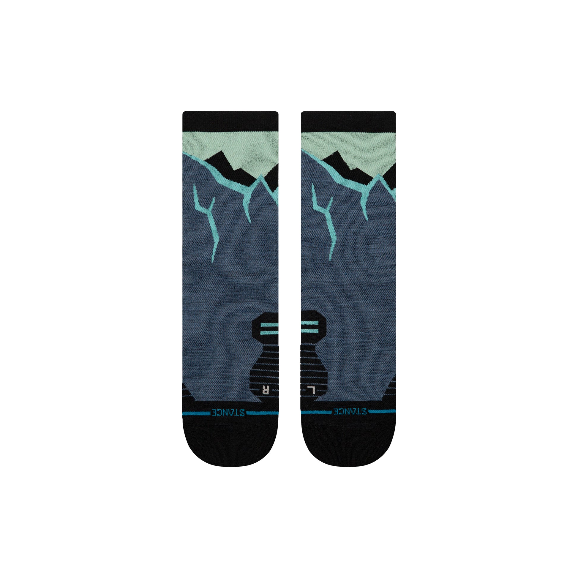 Stance Icy Mountain Light Wool Crew Sock Indigo