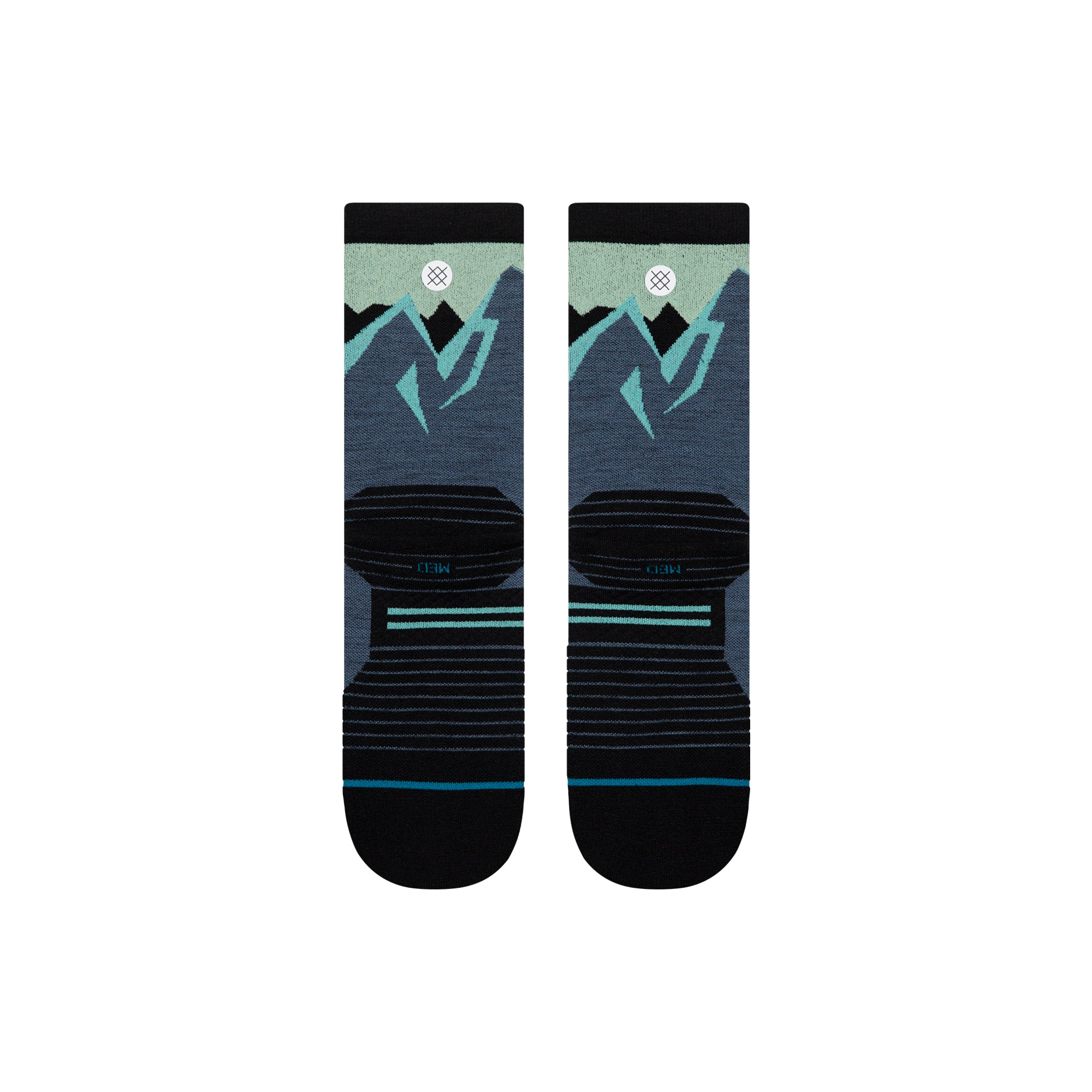 Stance Icy Mountain Light Wool Crew Sock Indigo