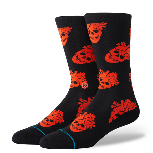 Stance Fallin In Skull Crew Socken Schwarz