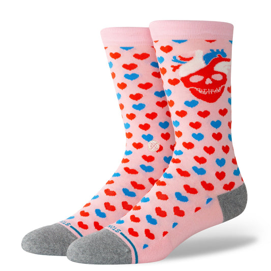 Stance Hearted Crew Socken Pink