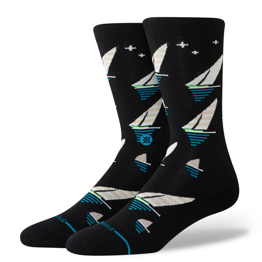 Stance Midnight Run Crew Socken Schwarz