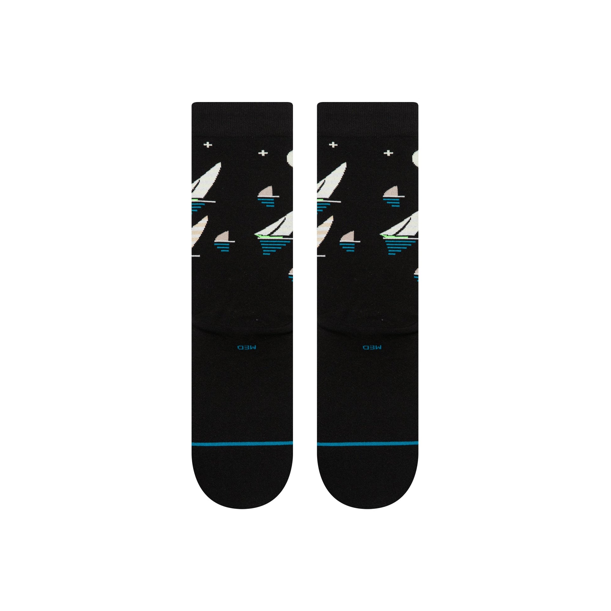 Stance Midnight Run Crew Socken Schwarz