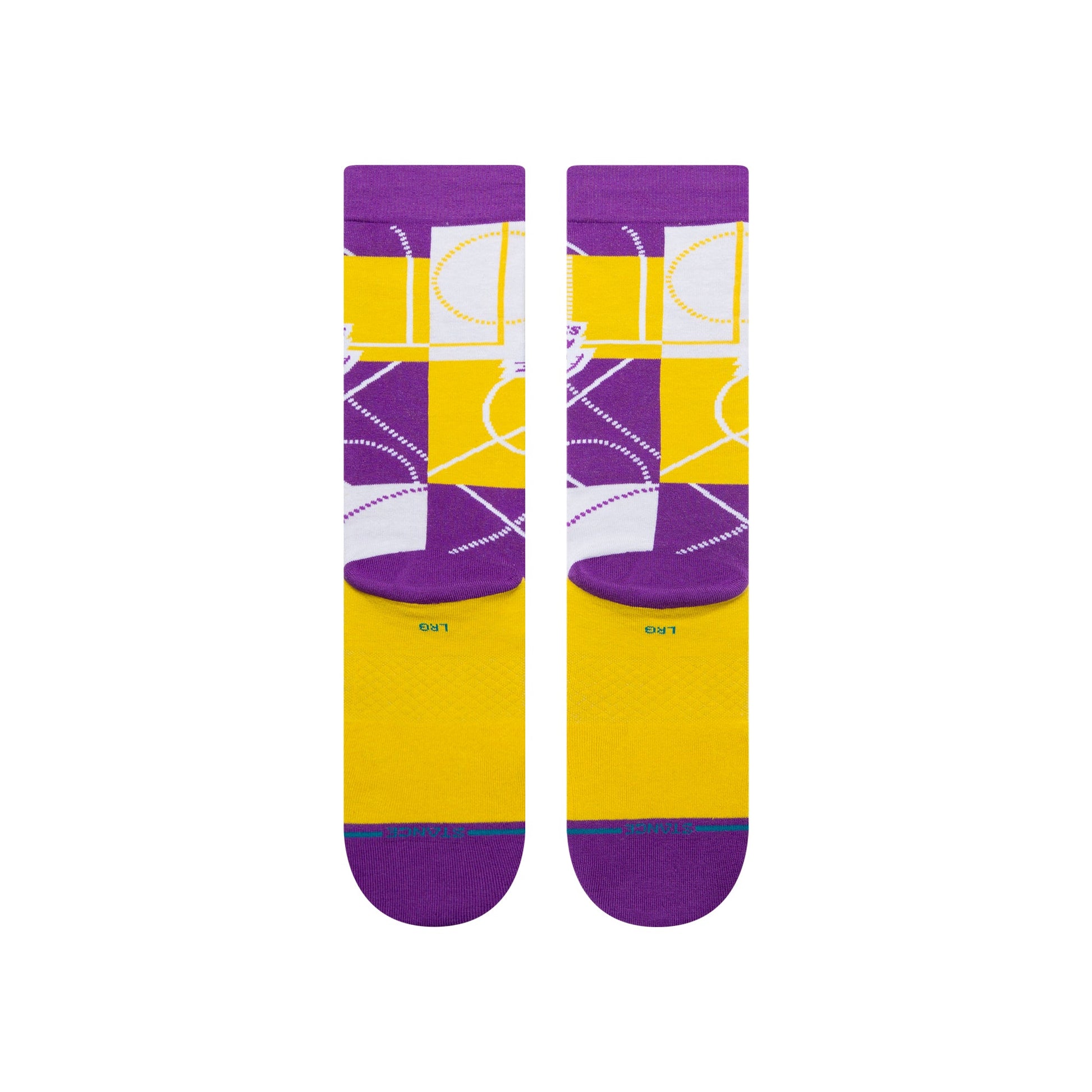 Stance Zone La Lakers Crew Socken Voilett