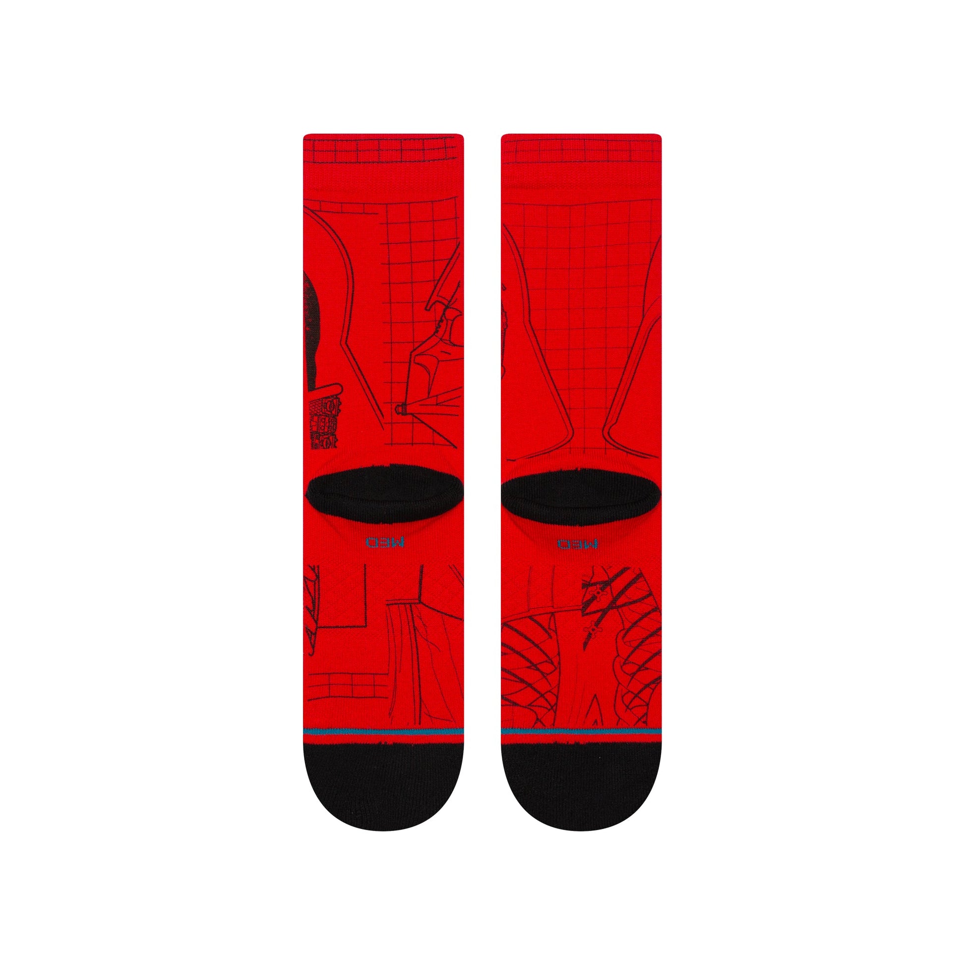 Stance Vader Star Wars Crew Socken Rot