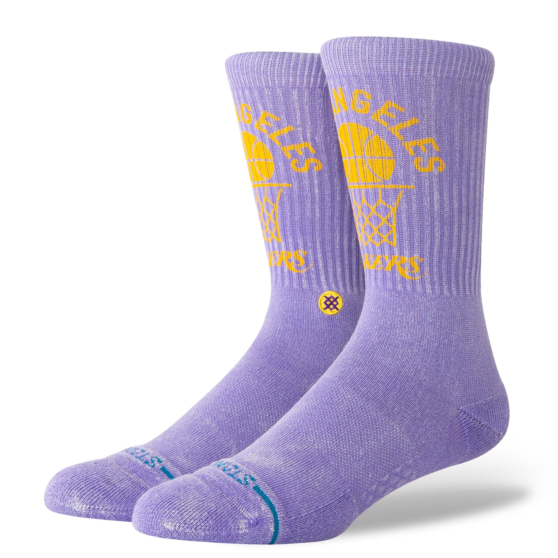 Stance Vinatage Los Angeles Lakers Crew Socken Voilett