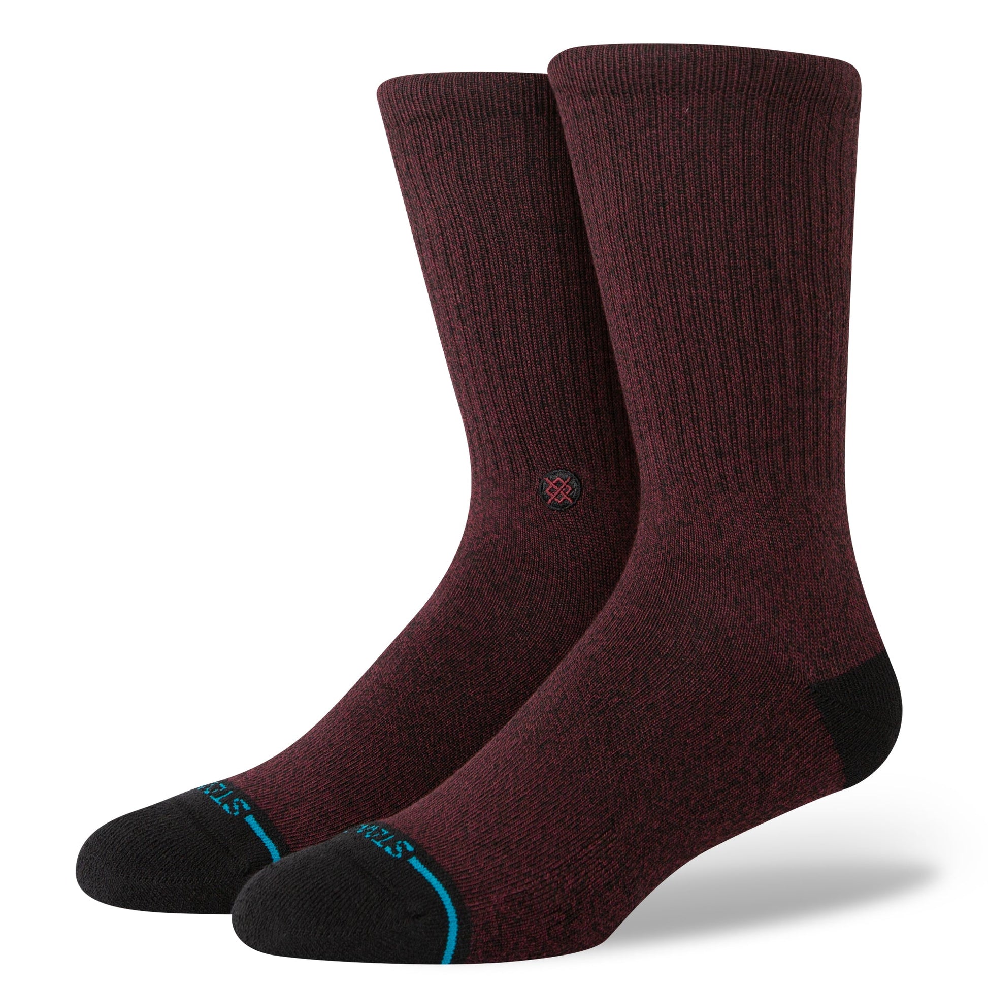 Stance Shelter Crew Socken Weinrot