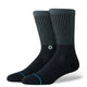 Icon Pop Crew Socken Schwarz Blaugrün